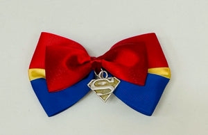Supergirl Charm • 5.5" Character Bow