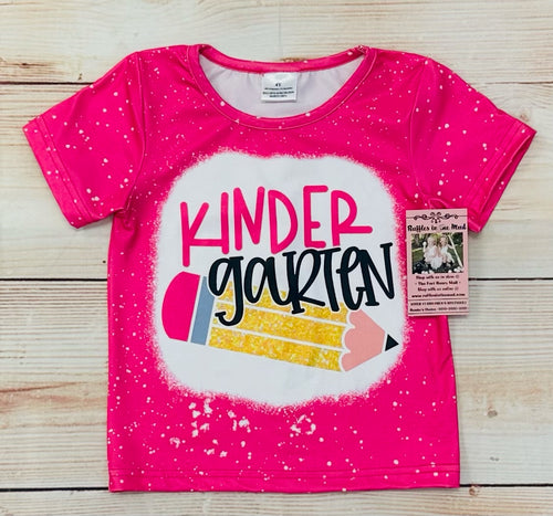 Kindergarten Pink Splatter Tee