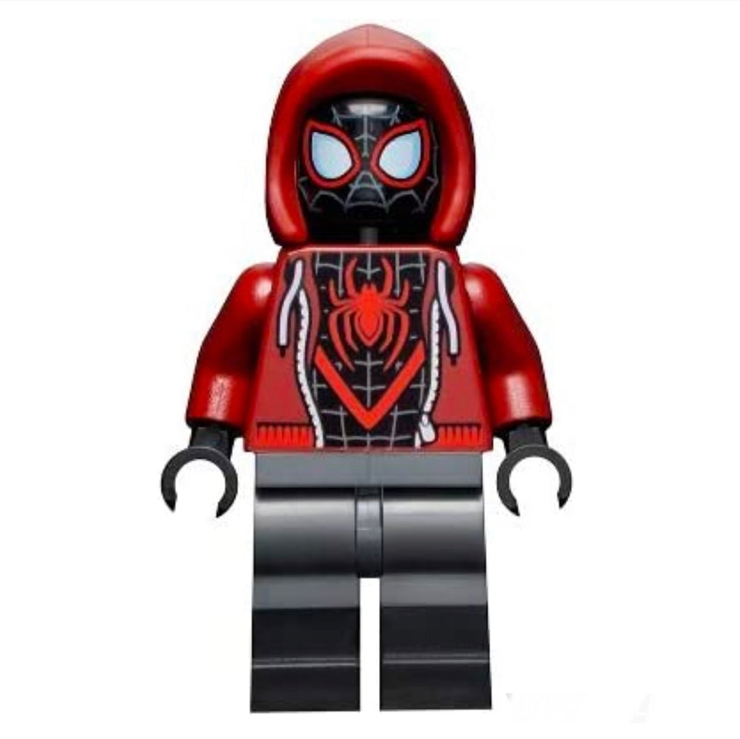 Hooded Miles Morales • Lego Block Character