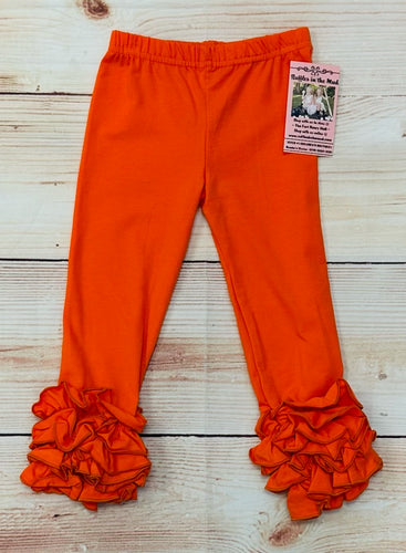 Orange Icing Ruffle Pants