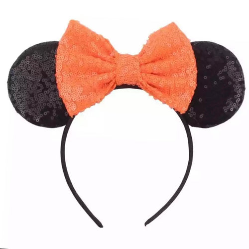 Orange & Black Minnie • Ears Headband