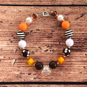 Colors of Fall Chunky Bead Necklace