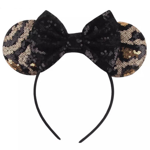 Black Leopard • Ears Headband