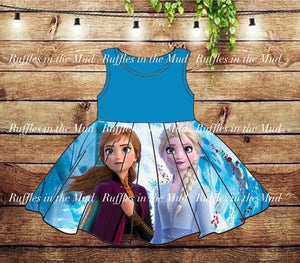 Anna & Elsa • Favorite Disney Character Dresses 💜 Big Sister